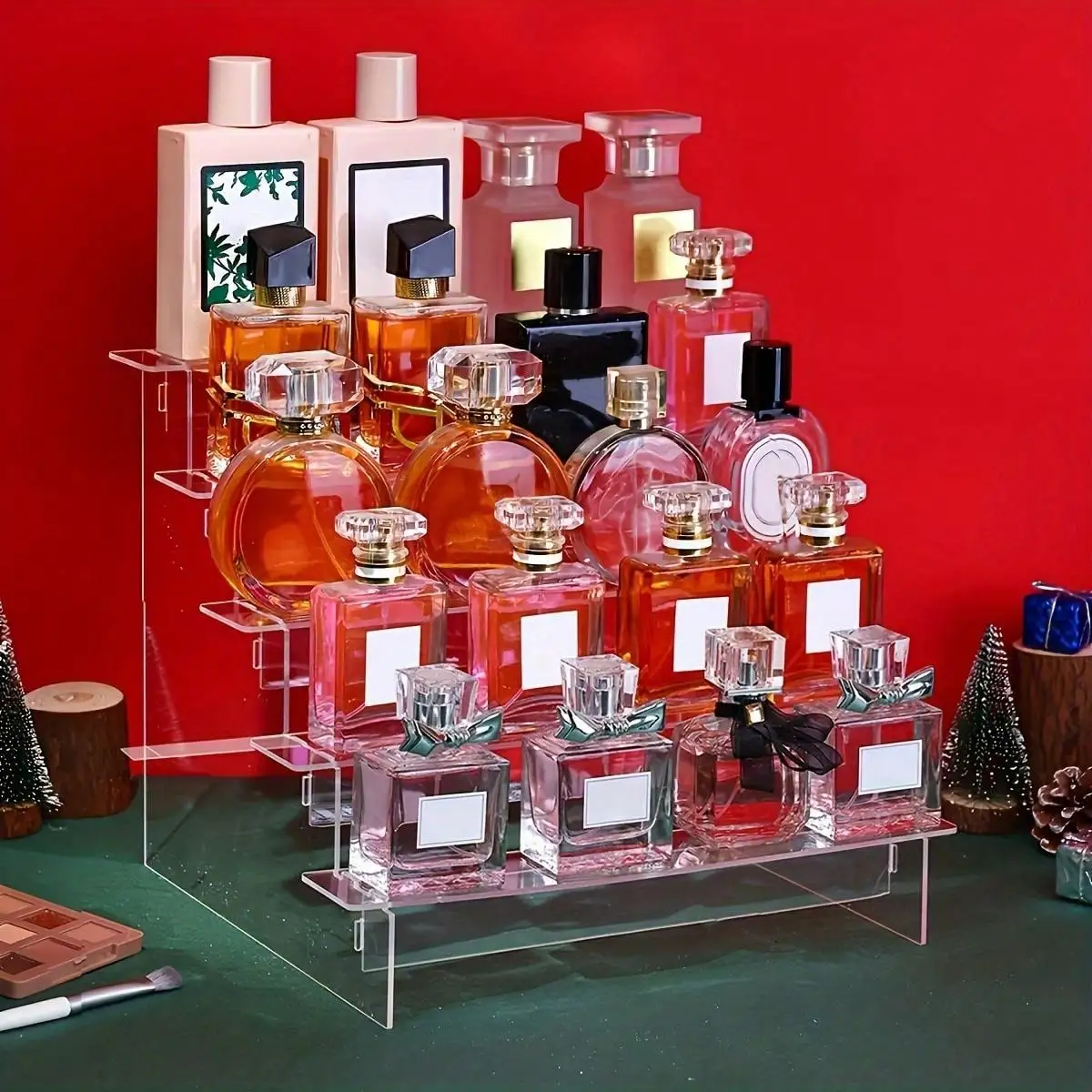 Perfume Fragrance Holder - Display akrilik riser parfum Organizer berdiri