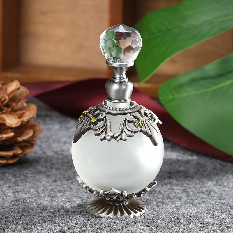 Botol parfum kaca logam perak  - Perfume Fragrance Holder ulasan dan harga