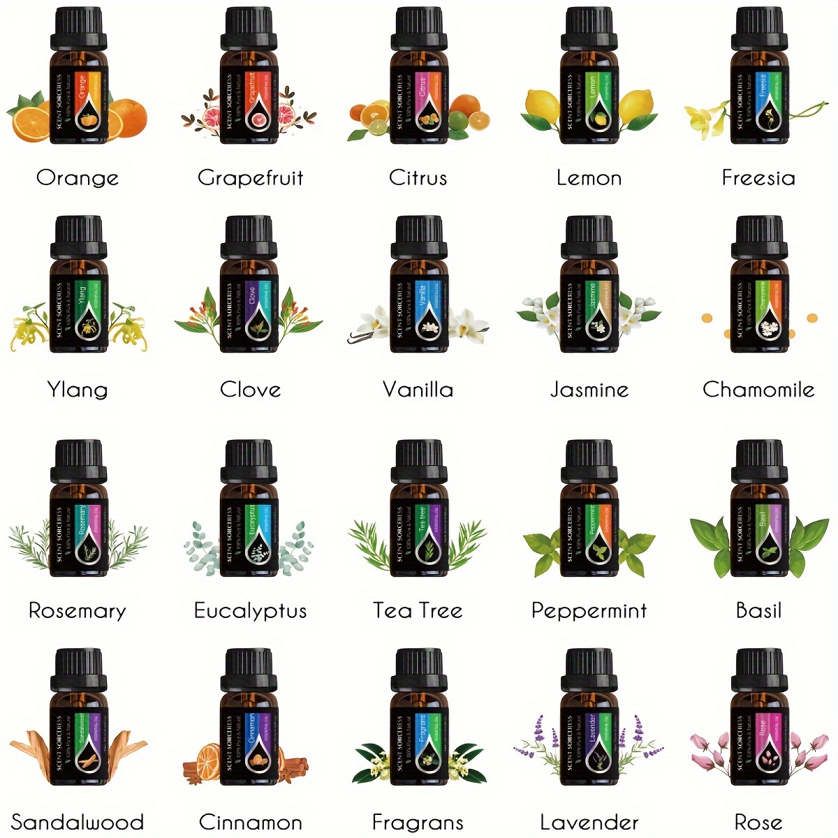 20 Buah/Set Set Minyak Esensia - Perfume Fragrance Oil ulasan dan harga